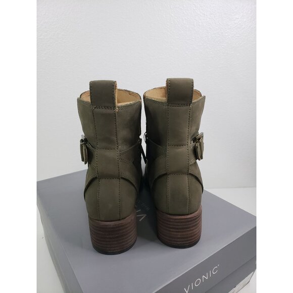 Vionic Women's Sienna Boots in Olive - Size 7 - Picture 5 of 9